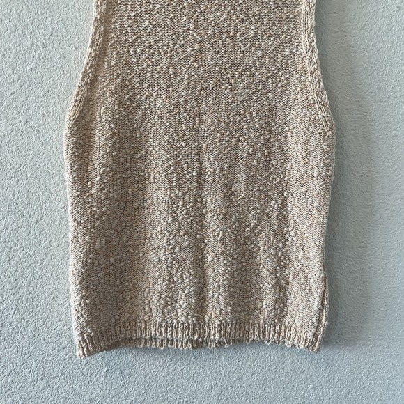Sessun Women's Knit Tank Top Size L (Fits like Small) Peachy Boho Quiet Luxury - Picture 7 of 12